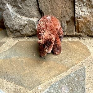 New🌟Anthropologie Terrain Buri Bottle Brush Animals- Bear